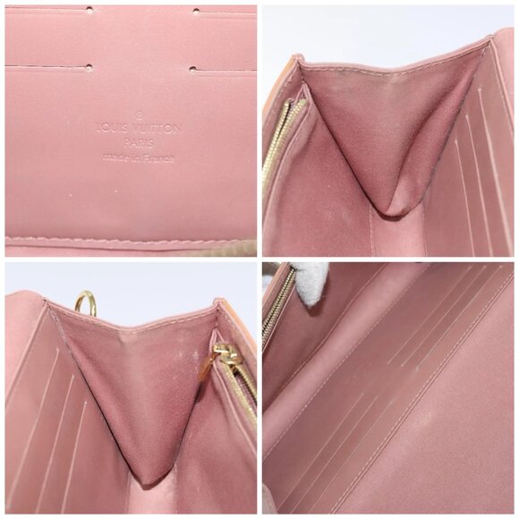 LOUIS VUITTON Vernis Rossmore MM Shoulder Bag Rose Velours - Picture 15 of 16